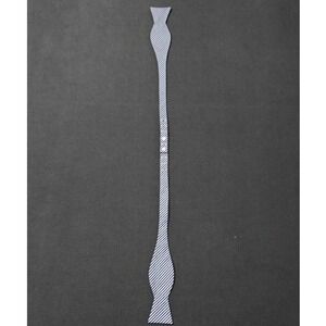 Brooks Brothers Striped Pre Tied Bow Tie Classic Blue and White